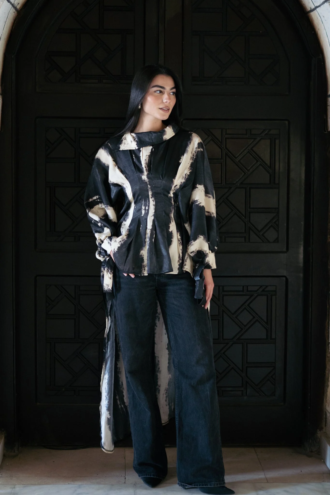 Tie Dye Shimmer Blouse