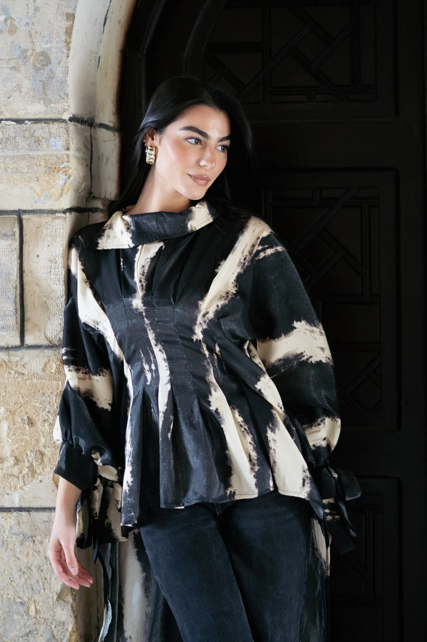 Tie Dye Shimmer Blouse - Image 4