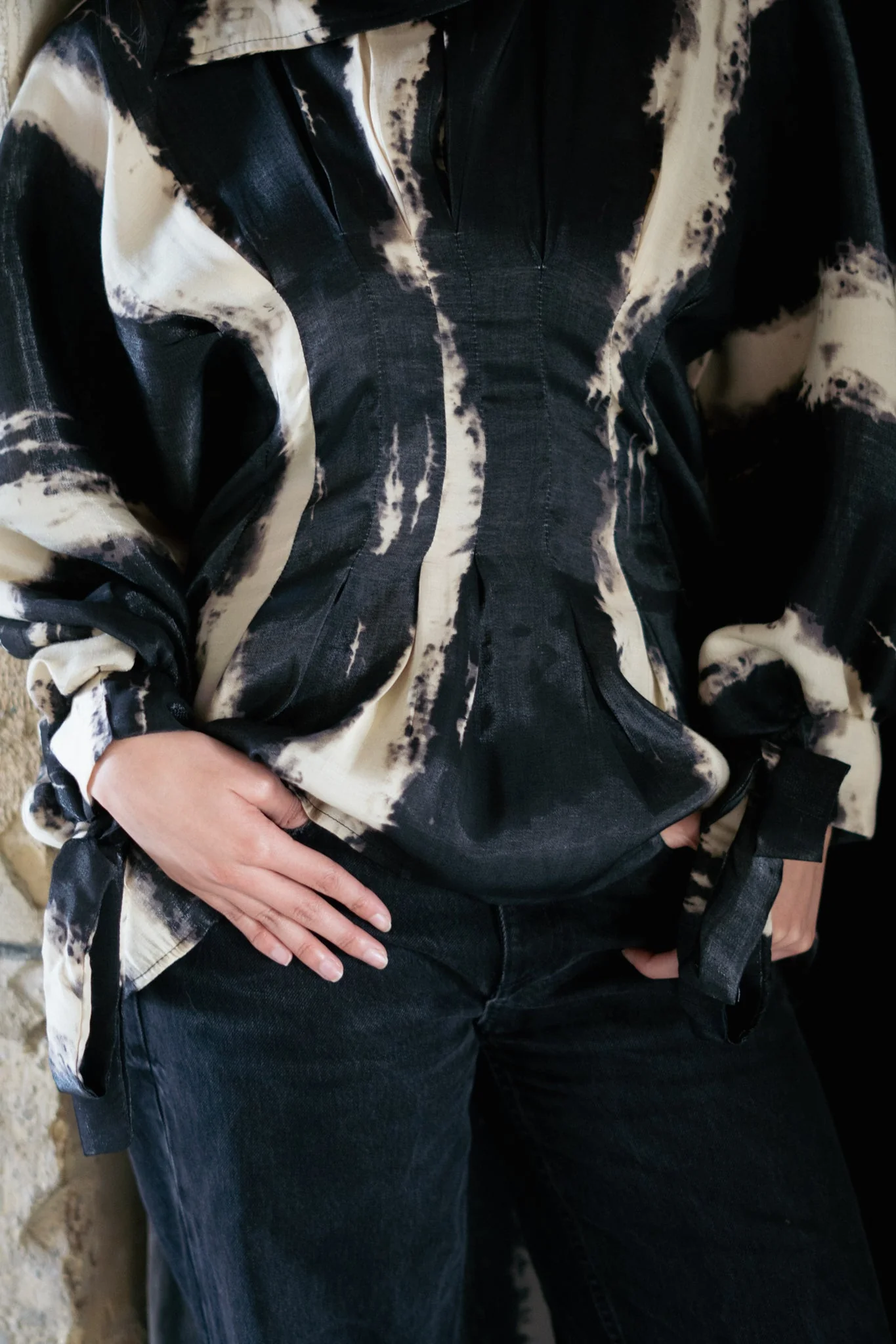 Tie Dye Shimmer Blouse - Image 6