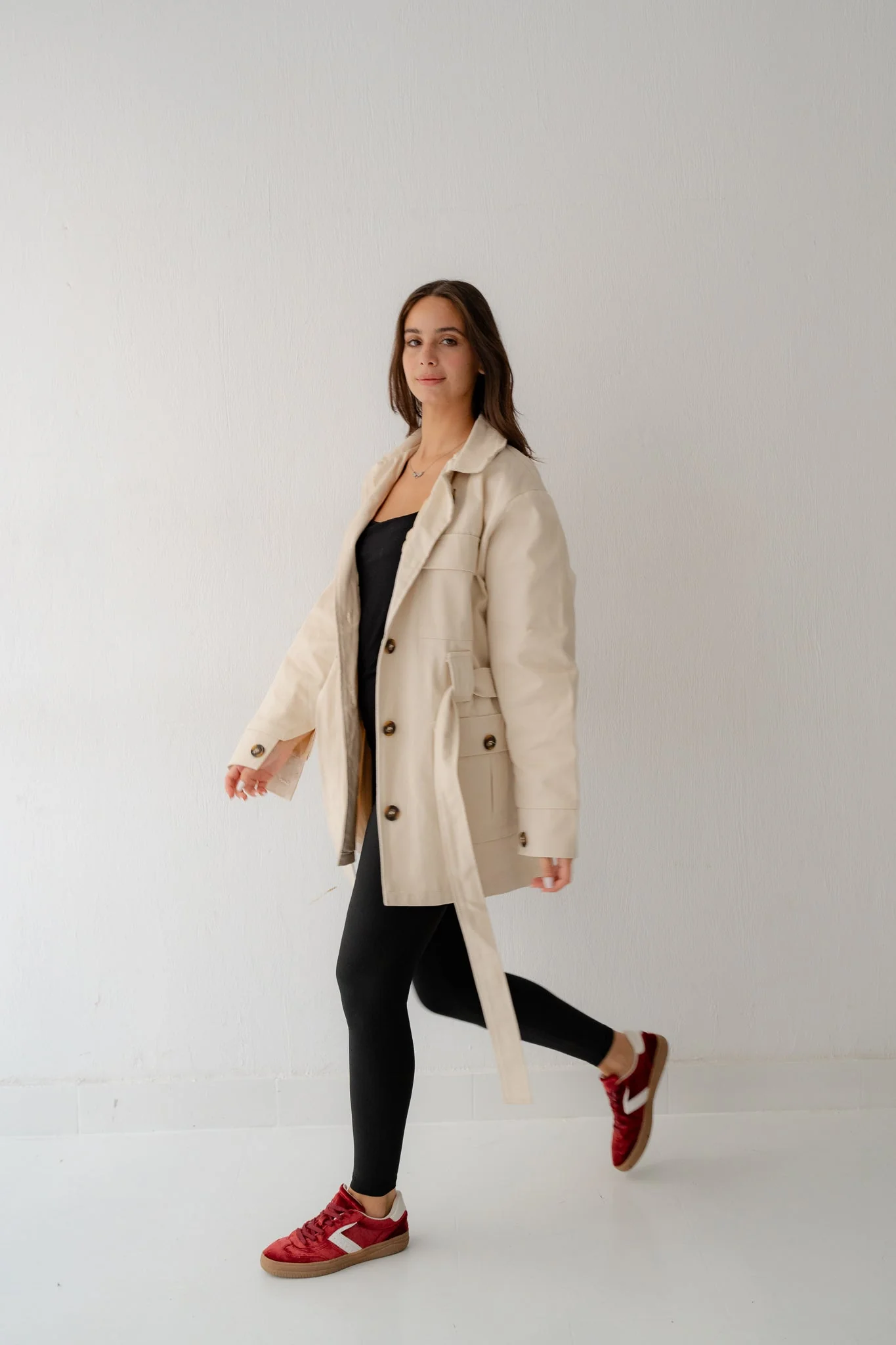Cargo cream jacket - Image 4