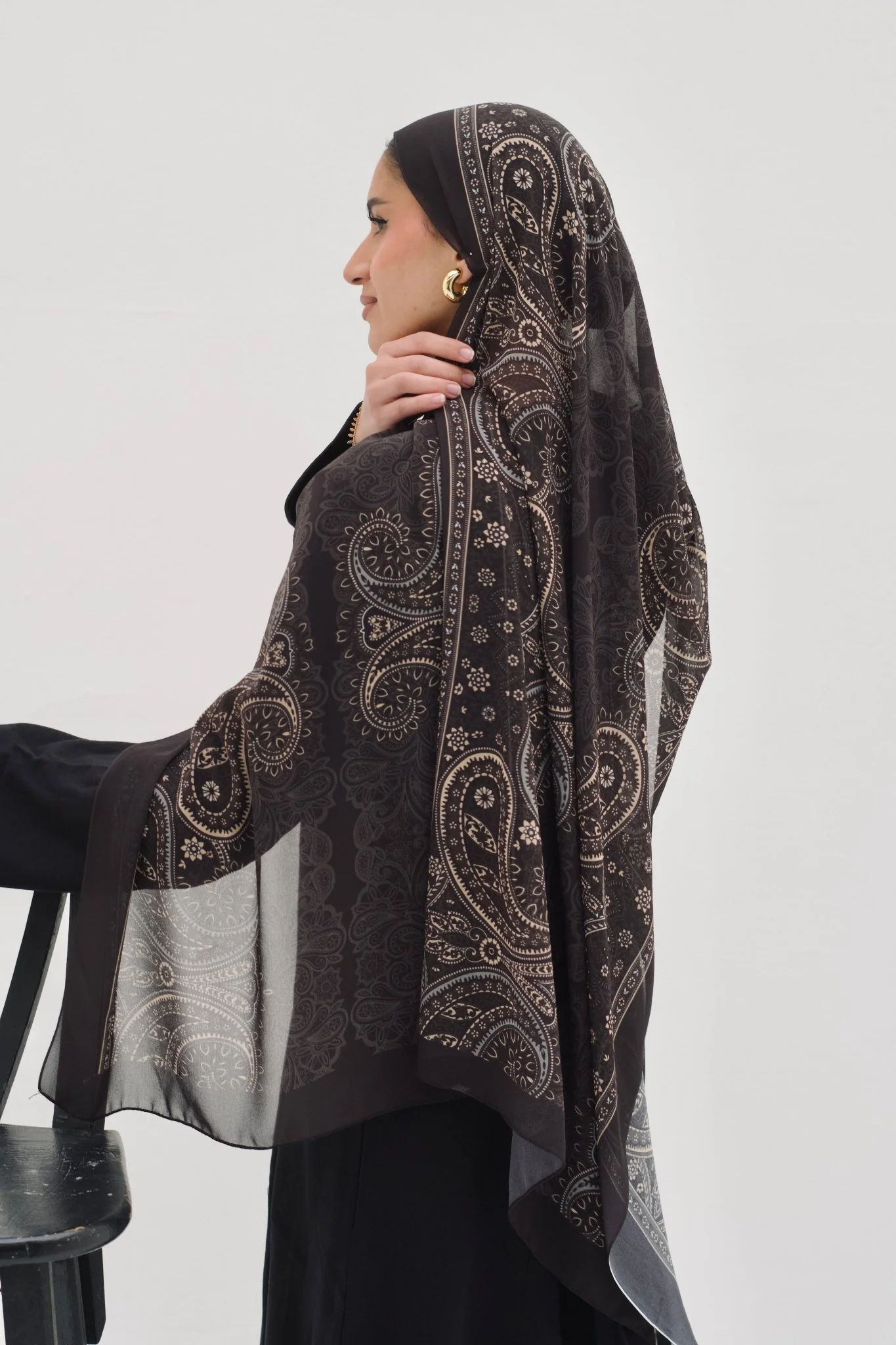 Black nymara chiffon - Image 2