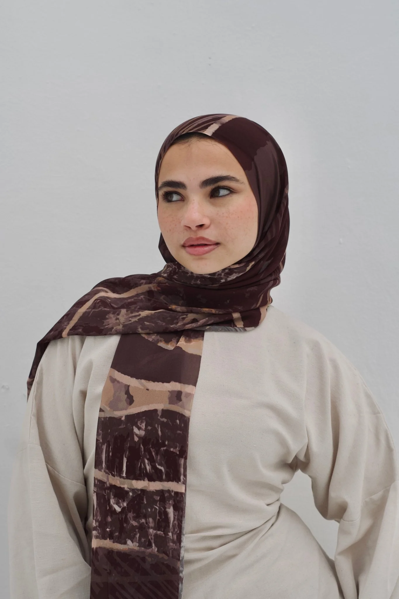 Brown Diva chiffon