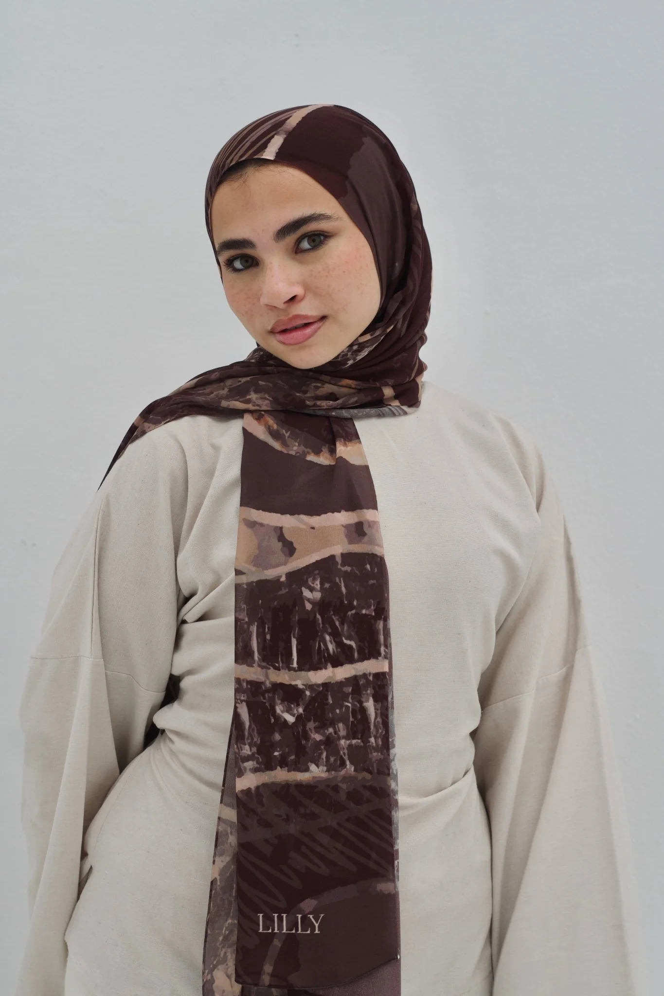 Brown Diva chiffon - Image 4