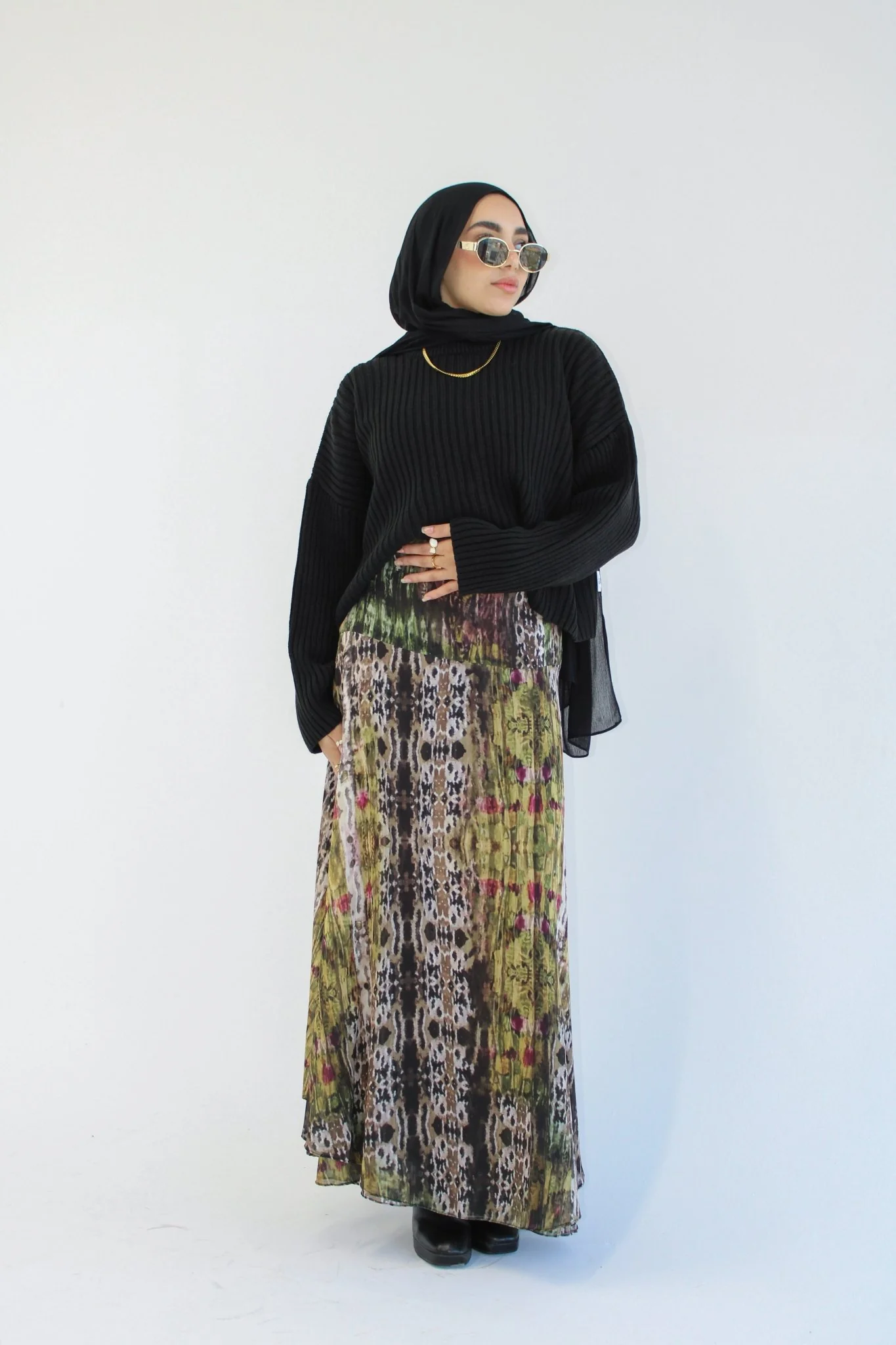 Aira chiffon skirt