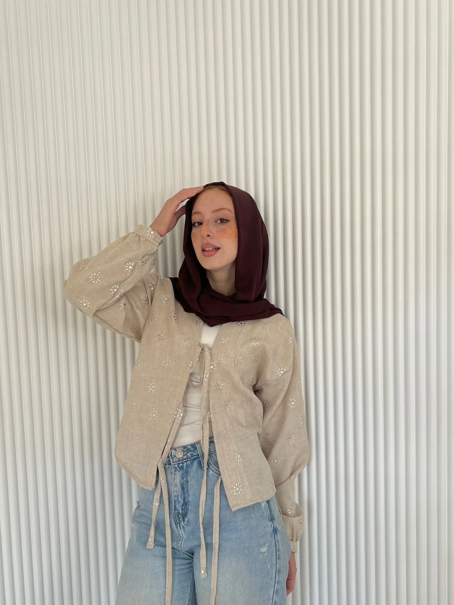 Fay blouse in beige