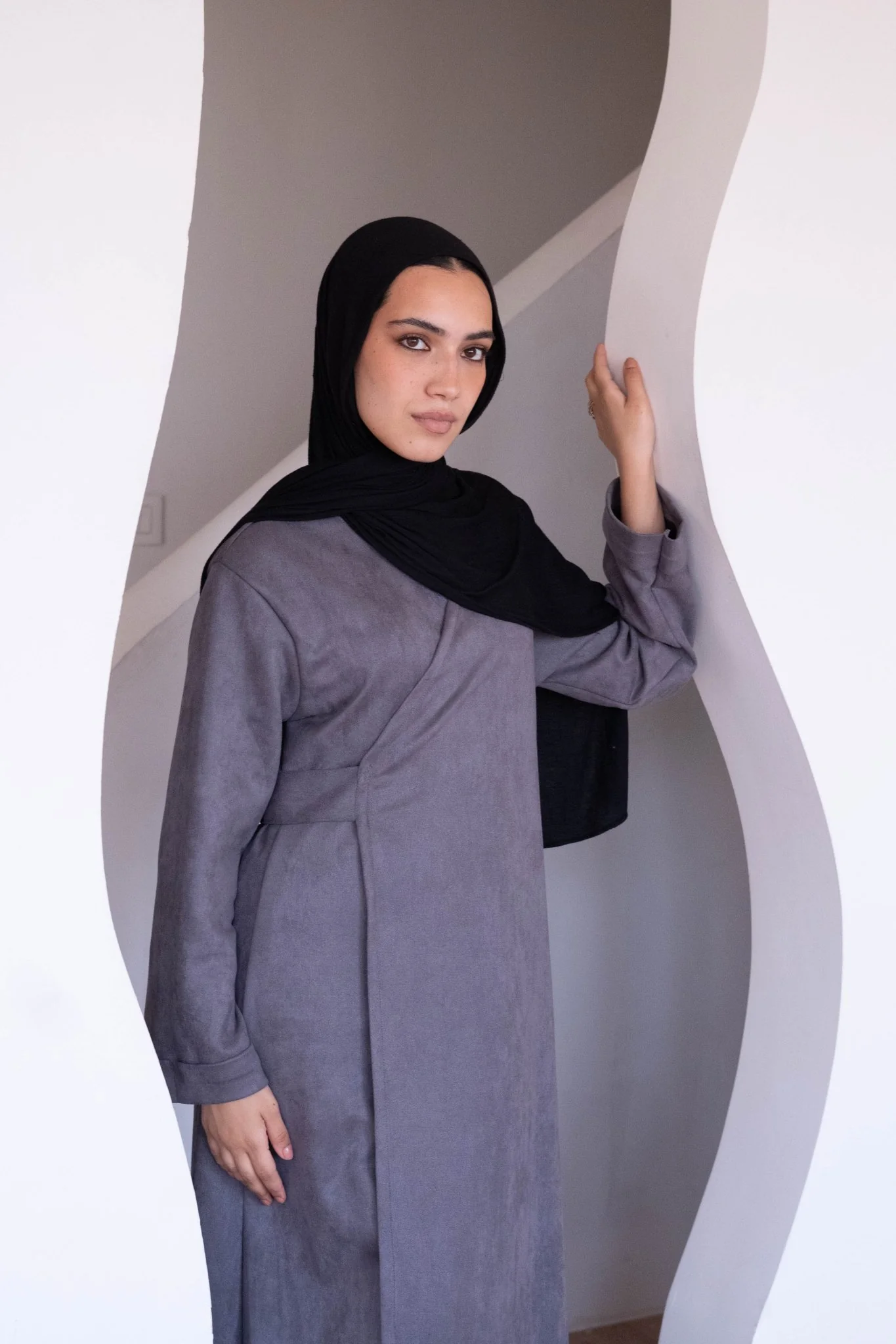 Gray Suede Dress - Image 3