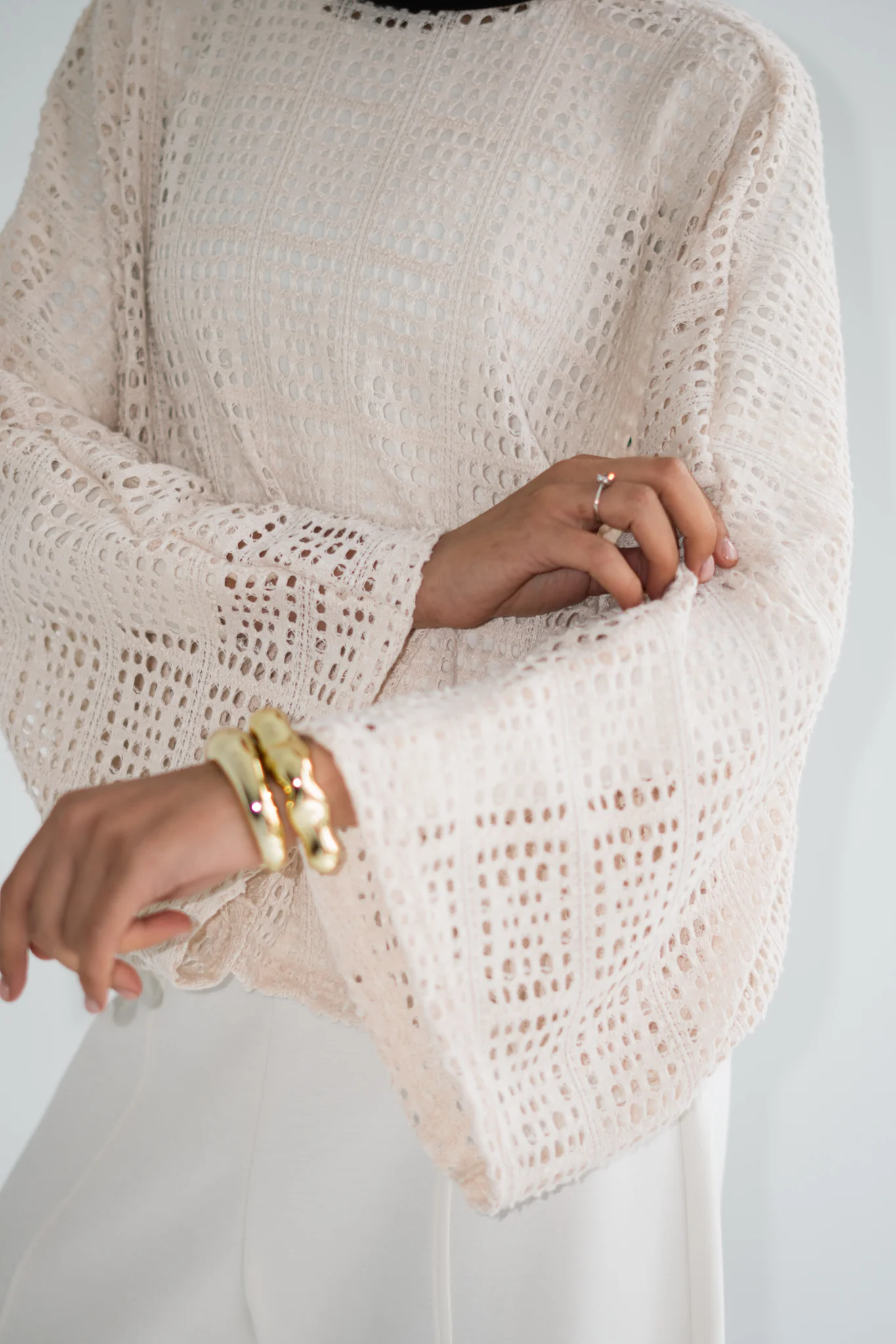 Wide Sleeve Knit Top - Image 4