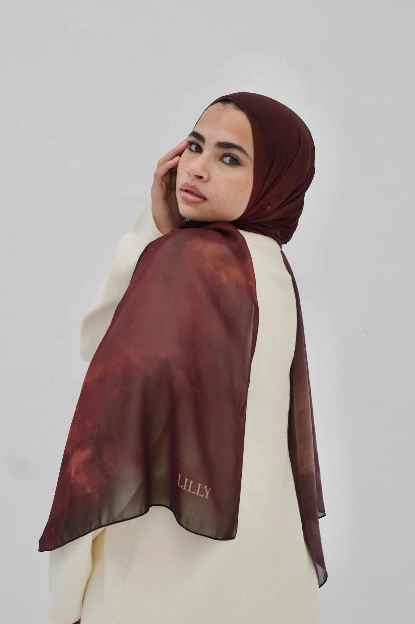 Juliette chiffon scarf - Image 5