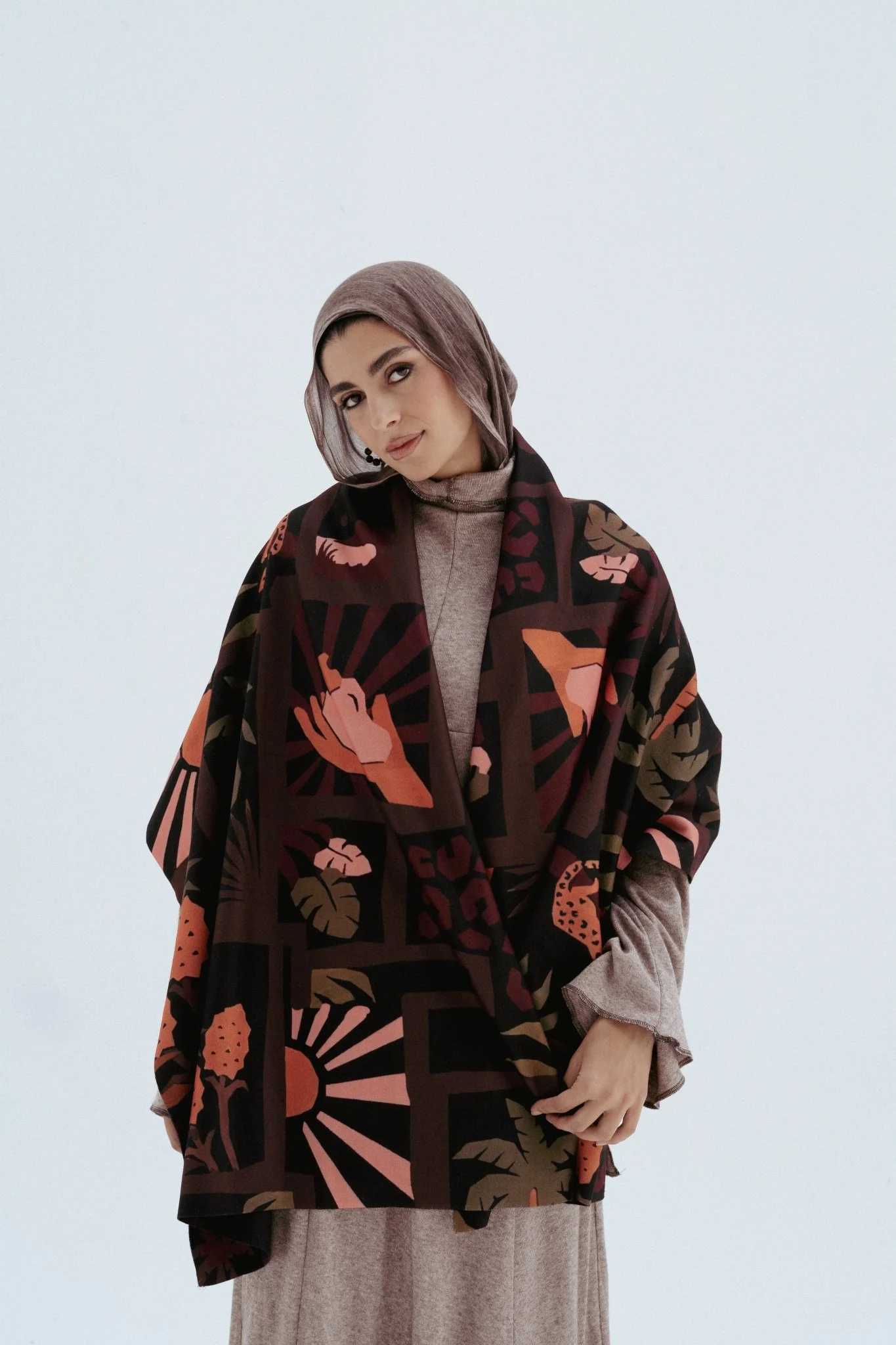 Orange pineapple Shawl - Image 3