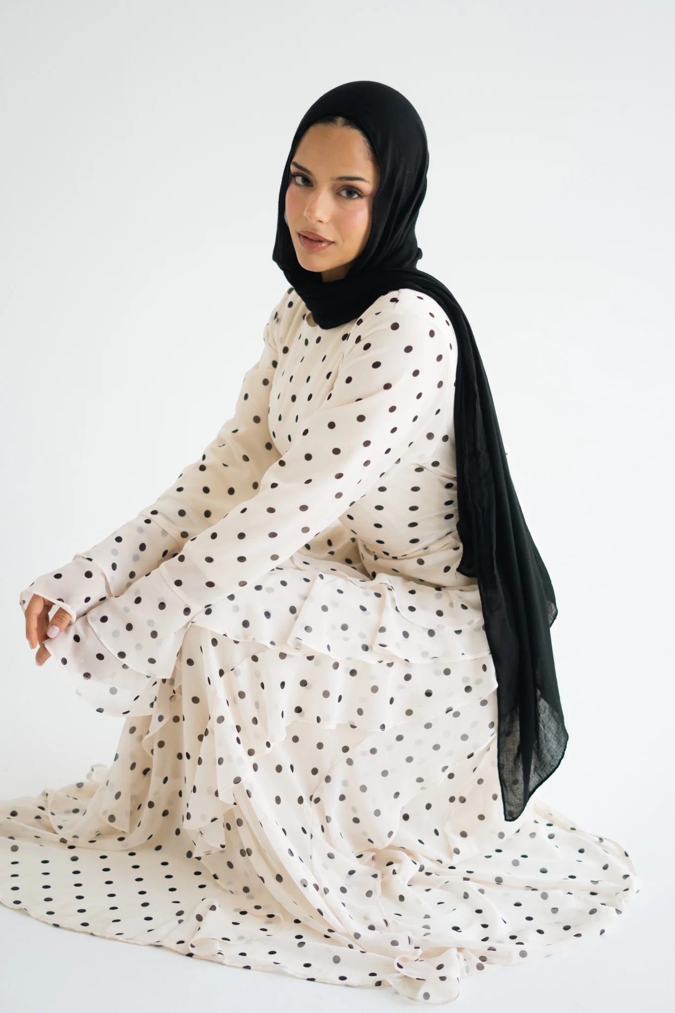 Polka Dot Maxi Dress - Image 5