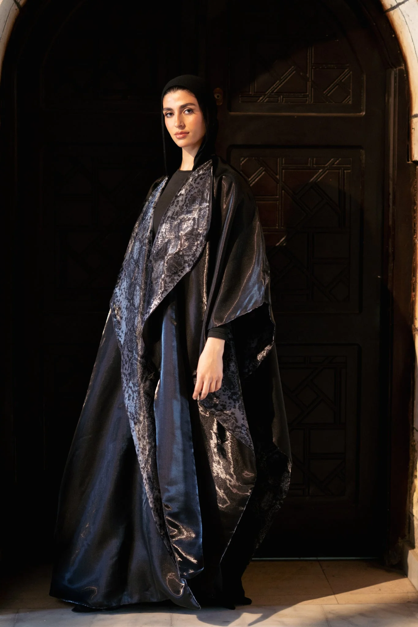 Black Glow Reversible Caftan