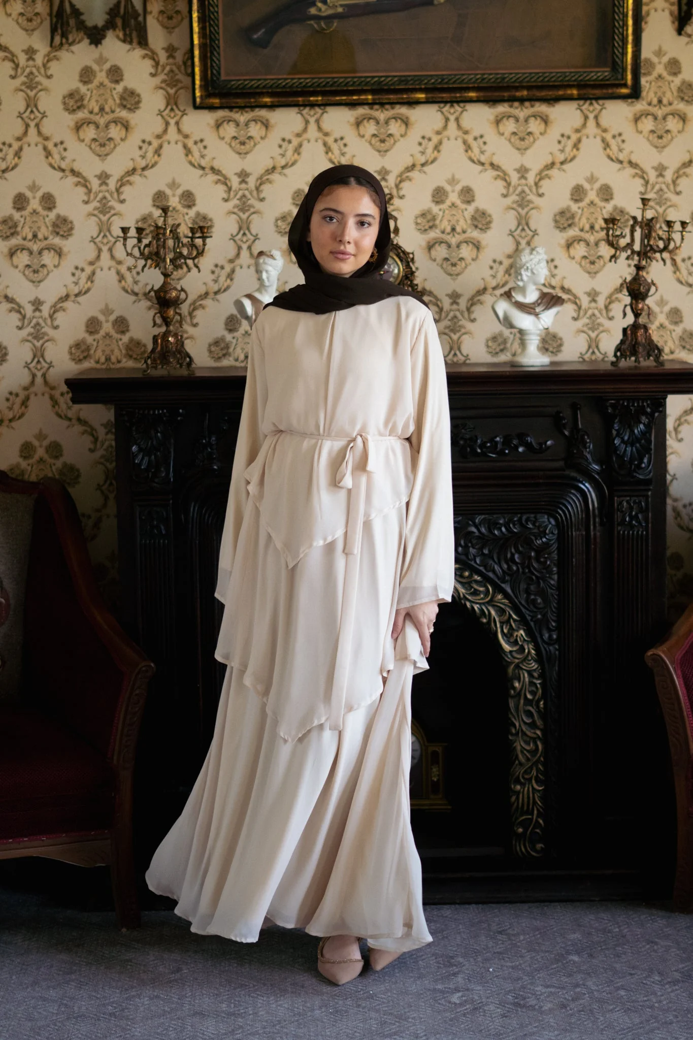 Swan chiffon dress - Image 3
