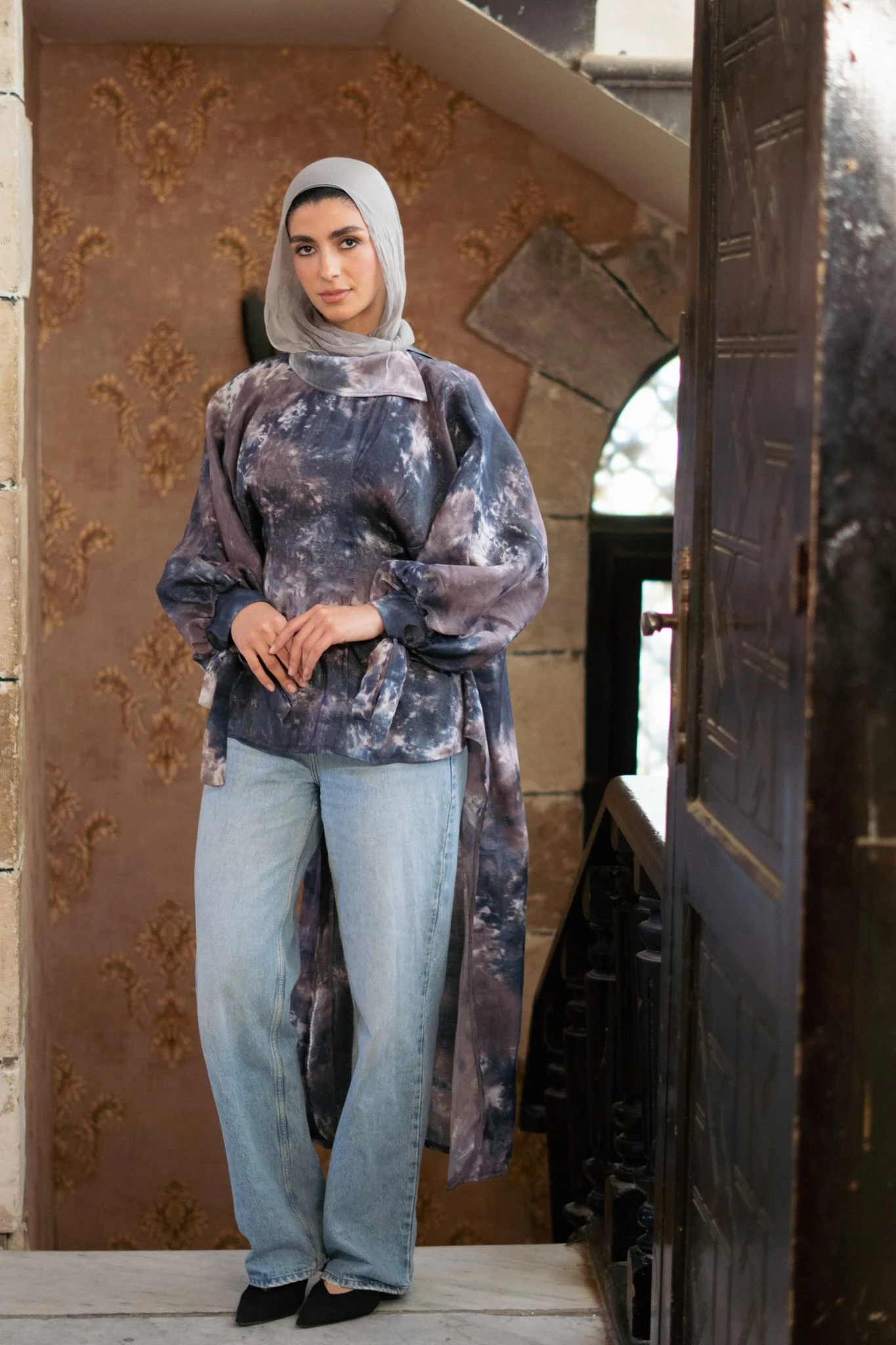 Tie Dye Shimmer Blouse - Image 3