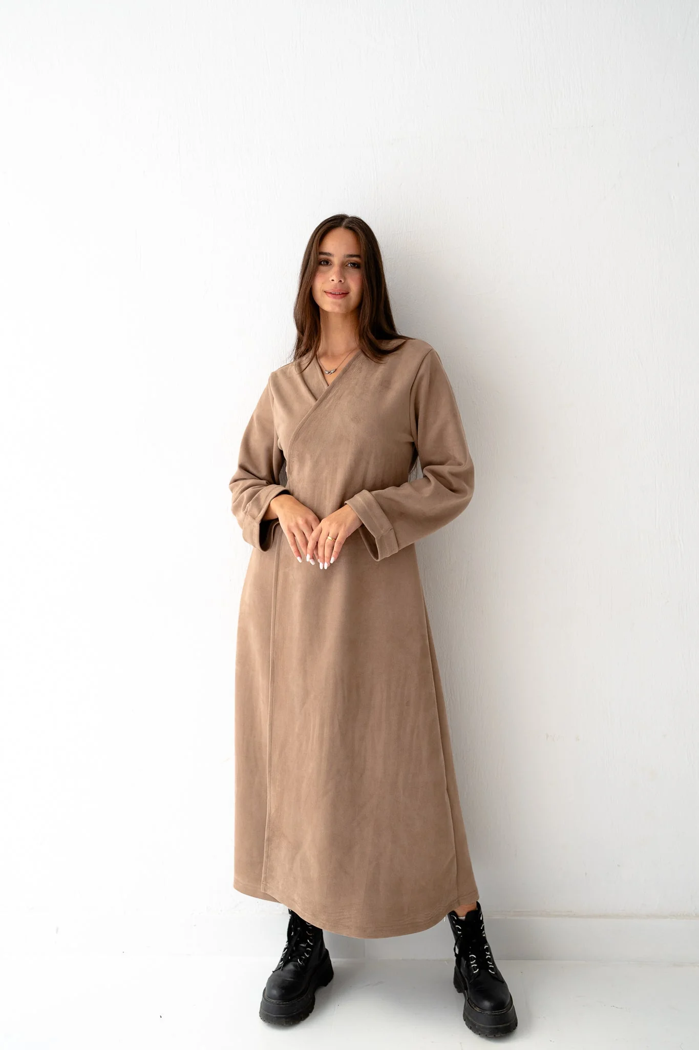 Café Latte Suede Dress - Image 3