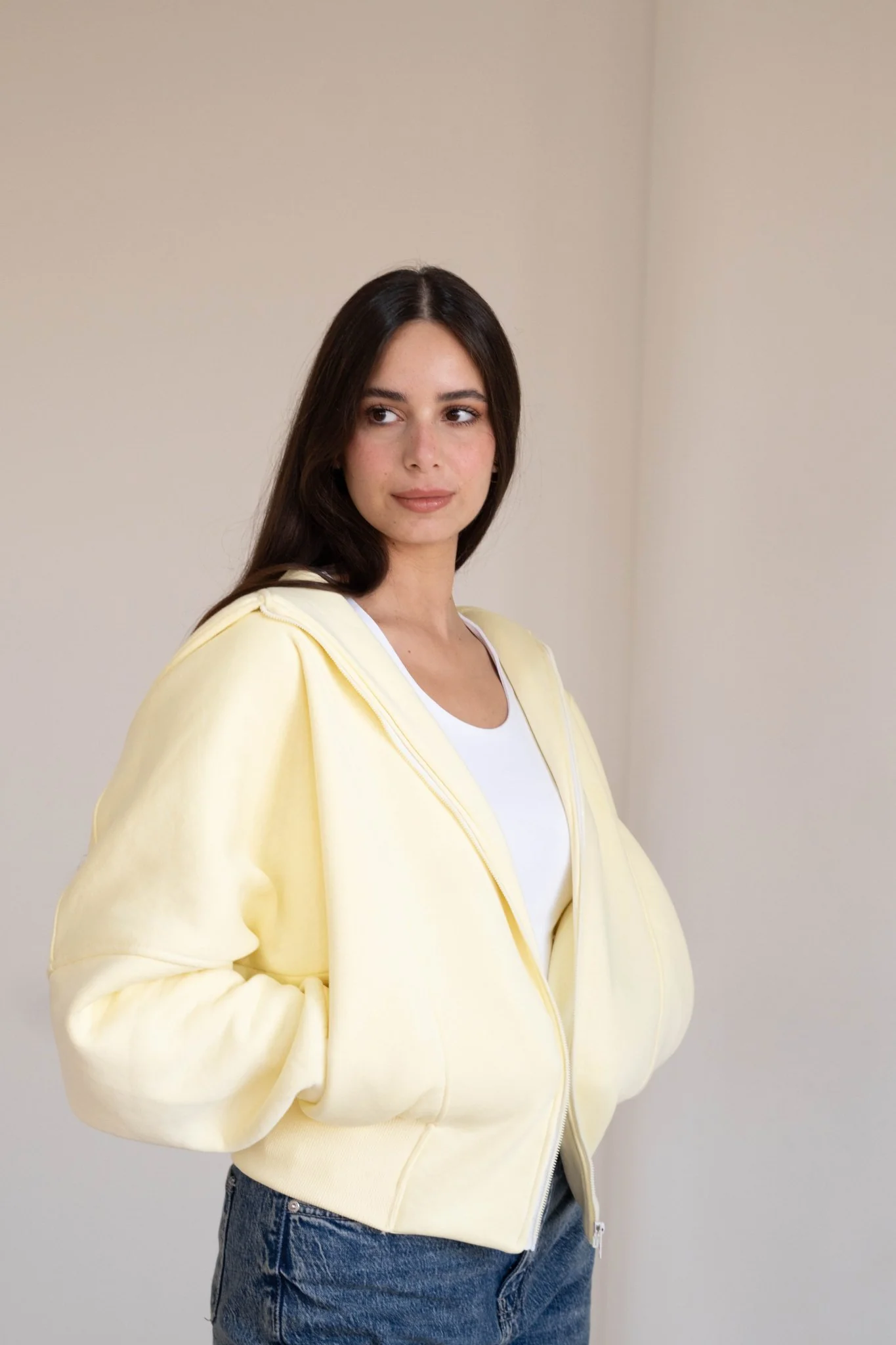 Sweatshirt | Cropped Hoodie - Image 3