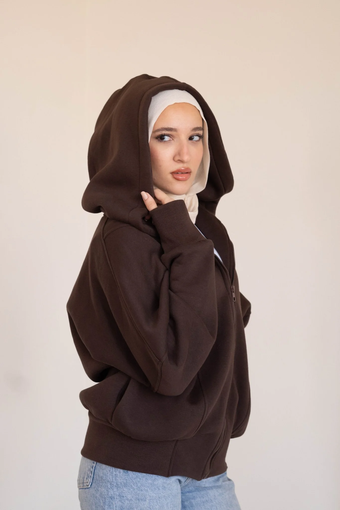 Sweatshirt | Cropped Hoodie - Image 2