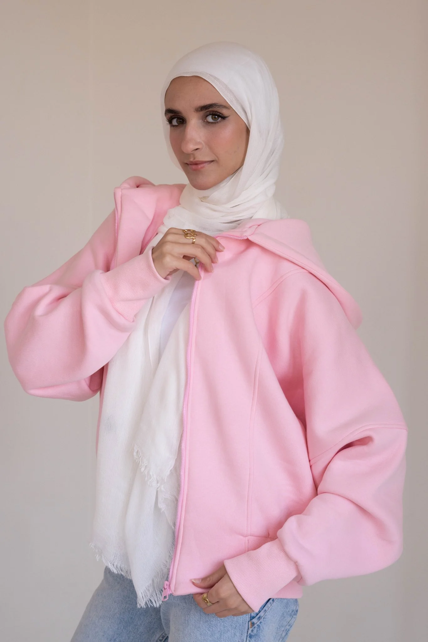 Sweatshirt | Cropped Hoodie - Image 3