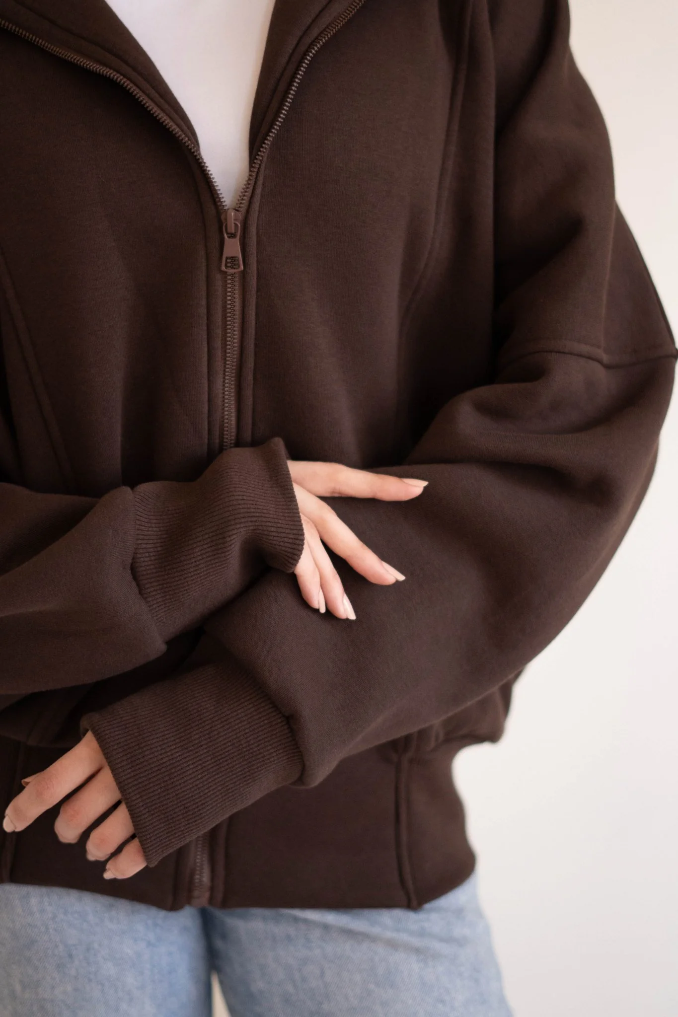 Sweatshirt | Cropped Hoodie - Image 3