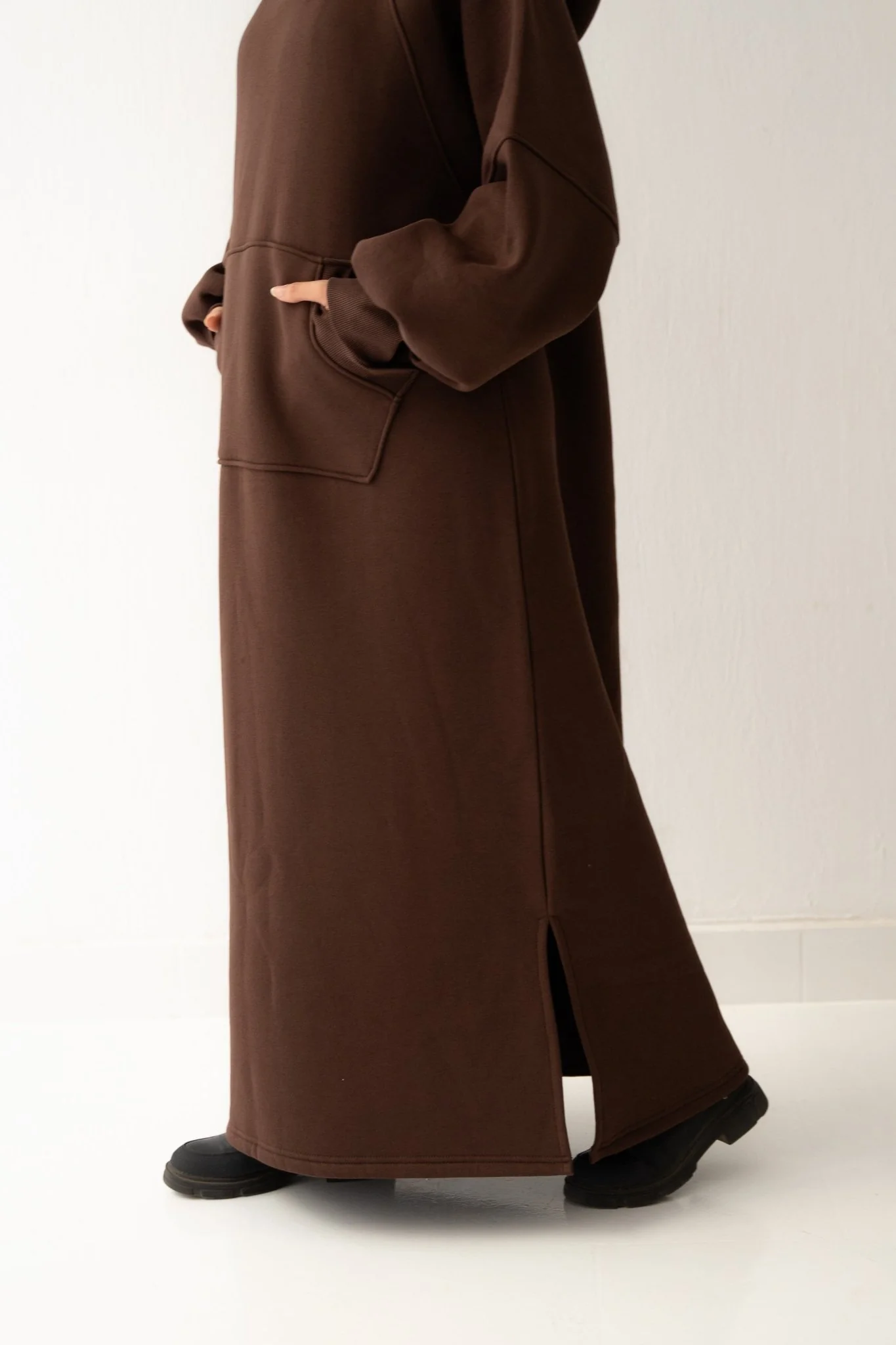 Winter Stroll dress in Chocolate brown - Image 4