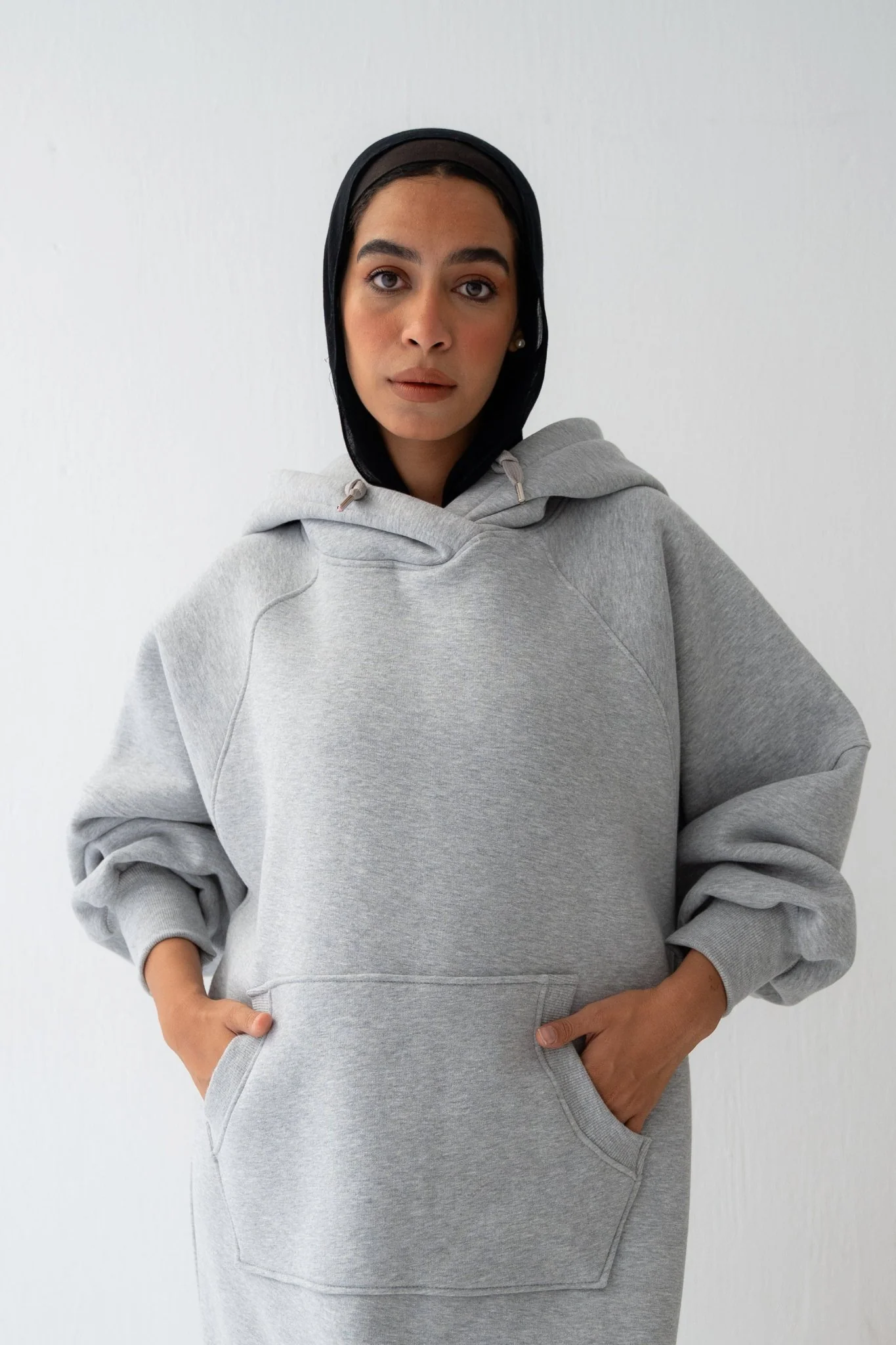 Winter Stroll dress in gray - Image 3